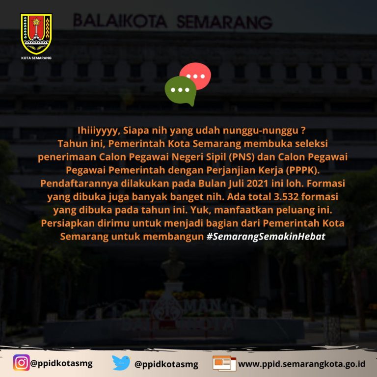 Informasi CASN dan CPNS Kota Semarang 2021 PPID Kota
