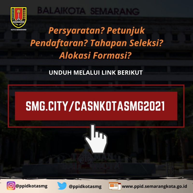 Informasi CASN dan CPNS Kota Semarang 2021 PPID Kota