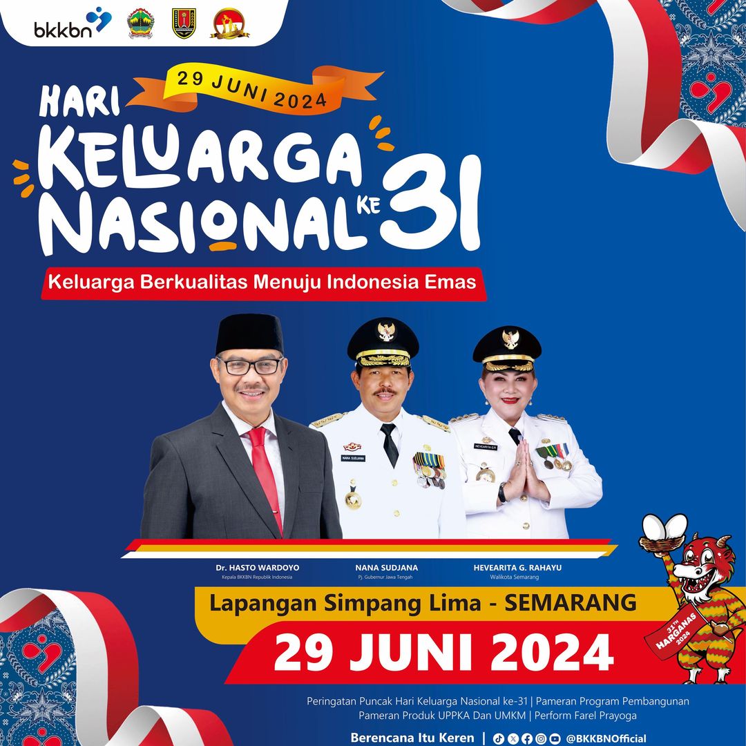 Hari Keluarga Nasional (HARGANAS) Tahun 2024 – PPID Kota Semarang