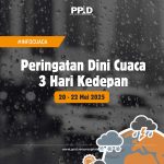 Peringatan Dini Cuaca Periode 20-22 Mei 2025