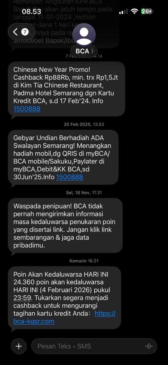 penipuan sms 2
