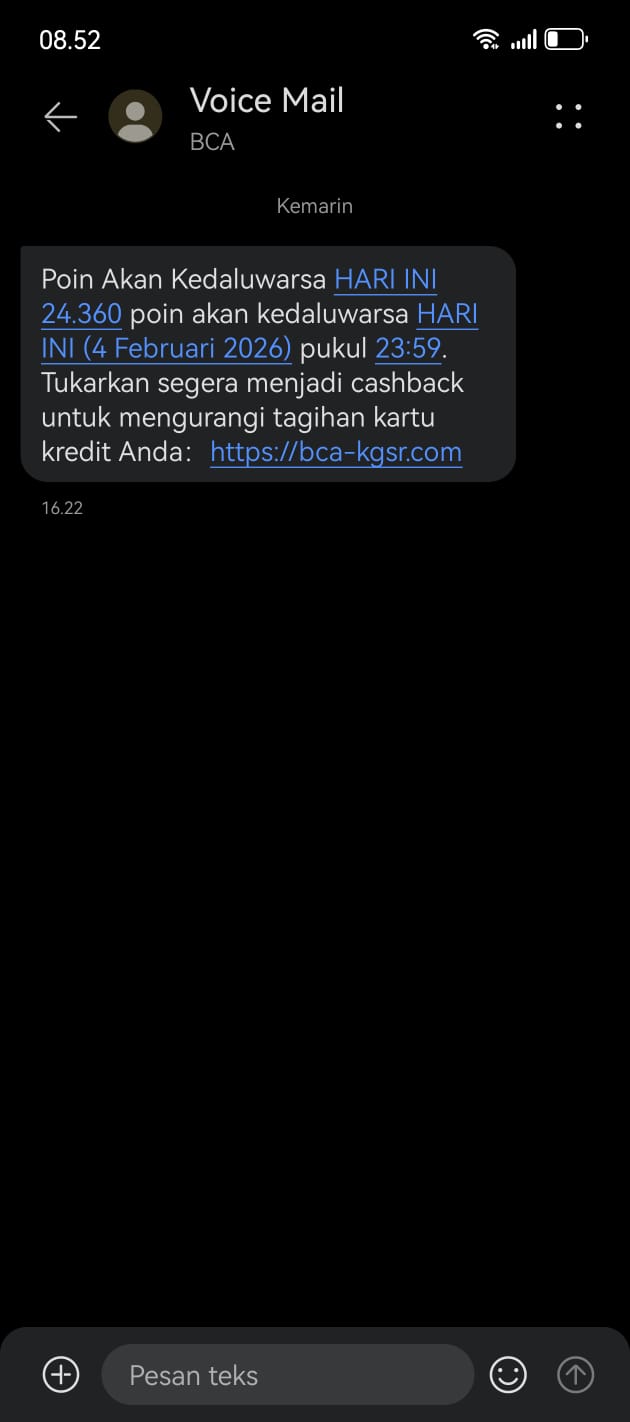 penipuan sms 3
