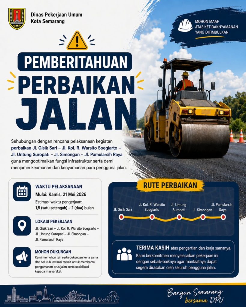 pengumuman perbaikan jalan pengumuman perbaikan jalan