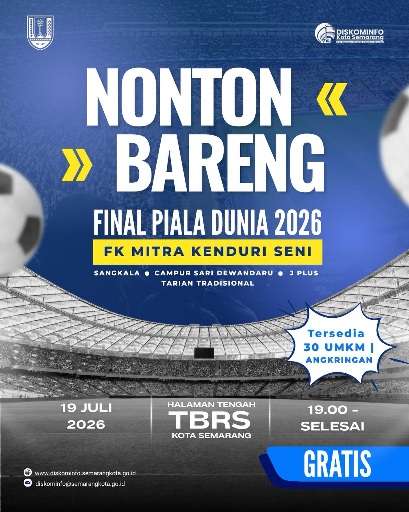 nobar final piala dunia fk mitra poster